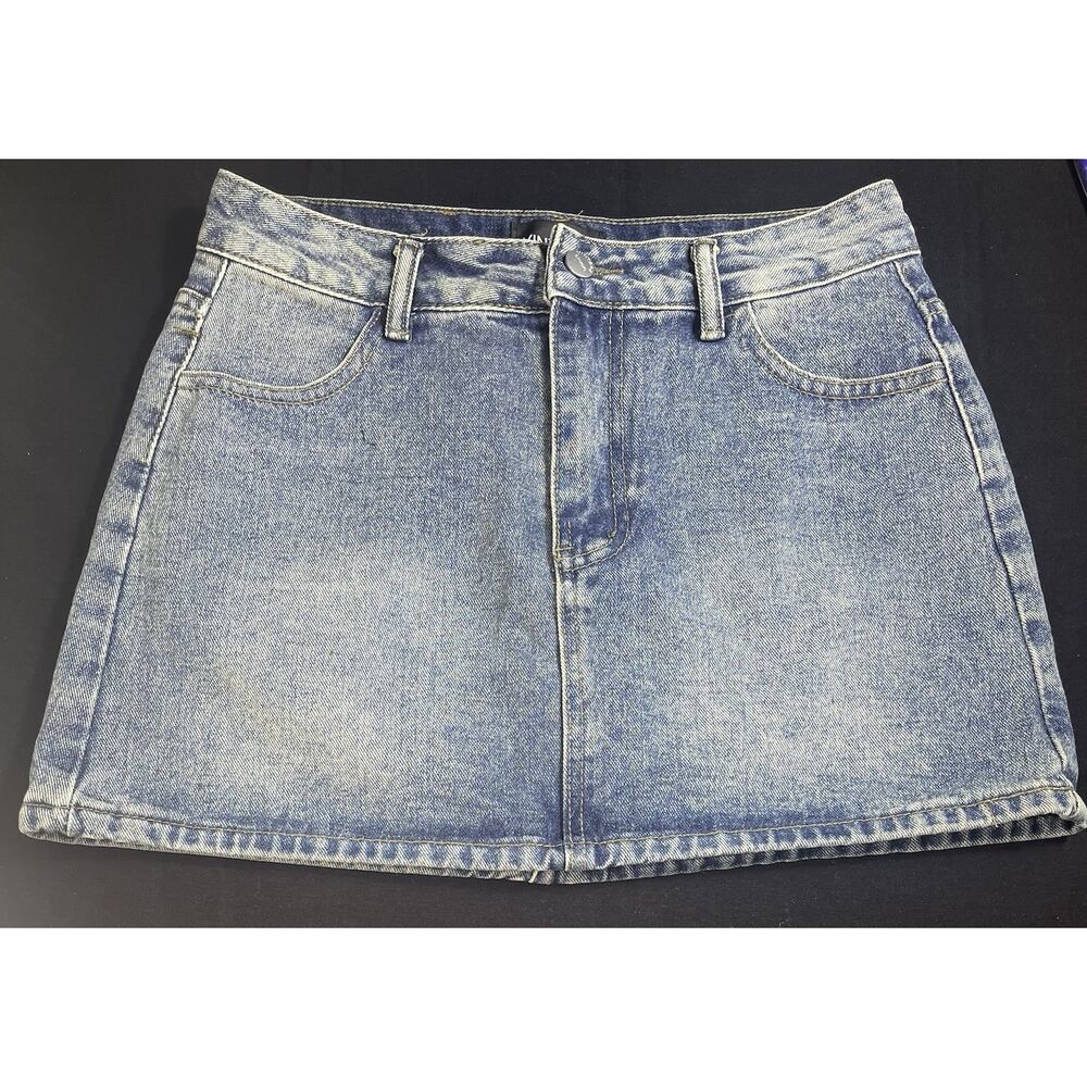 Vintage Studio 1916 Denim Mini Skirt Size Juniors XL B with built-in shorts